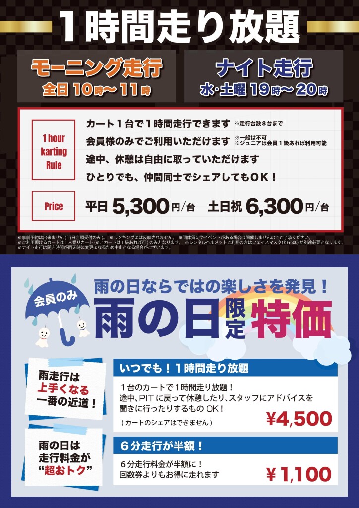 土岐_走り放題＆雨の日